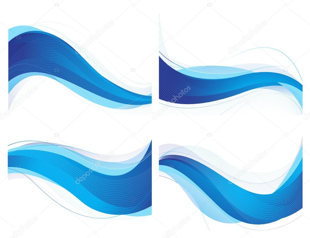 Bblue wavy background