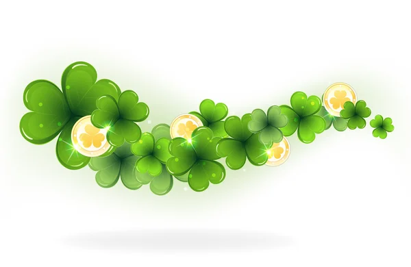 Leprechaun munten — Stockvector