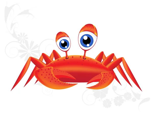 Merry-eyed krab. — Stockvector