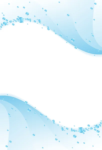 蓝色的水框架 — 图库矢量图片