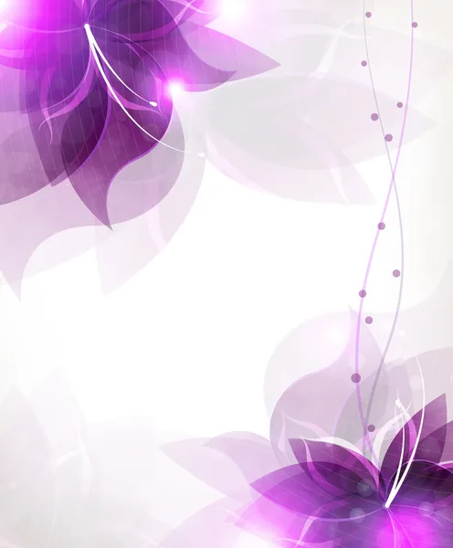 Abstract lilac flowers — Stock Vector