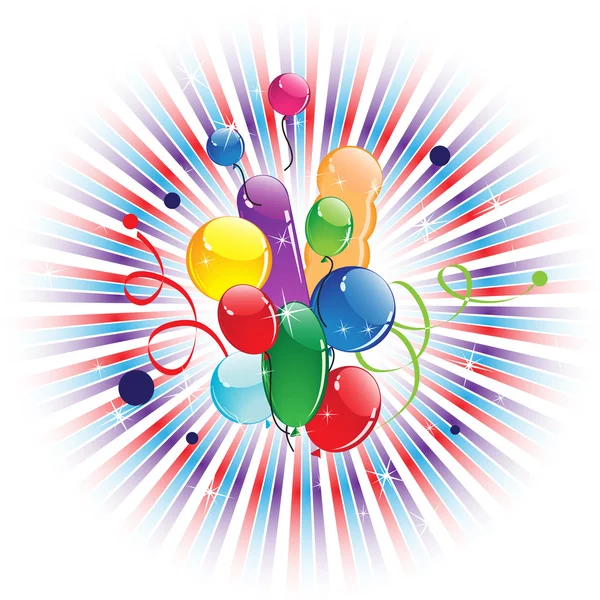 Globos brillantes — Vector de stock