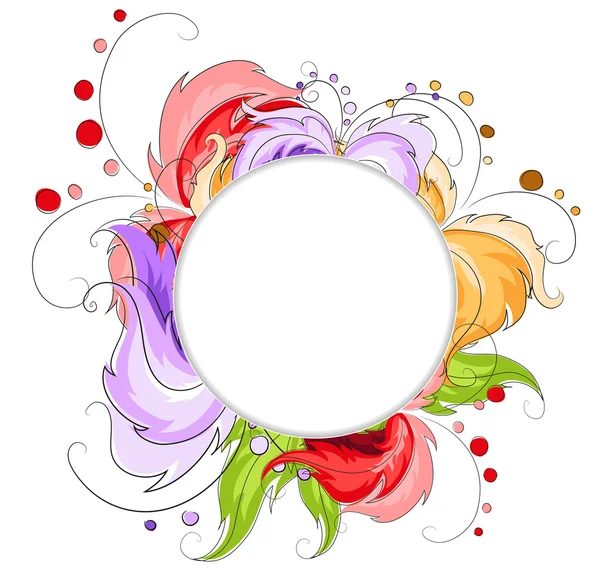 Hand getekend abstracte bloemen — Stockvector