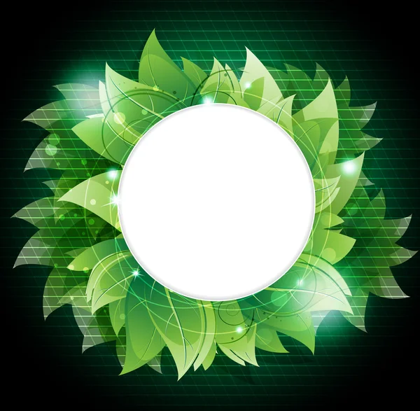 Husté zelené listoví — Stockový vektor