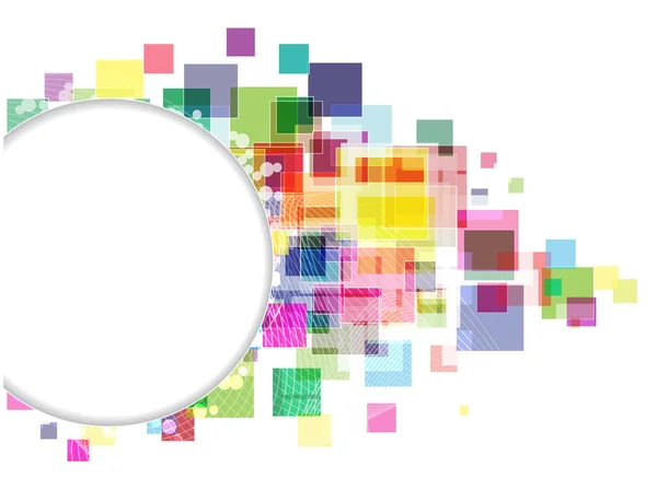 Carrés colorés transparents — Image vectorielle