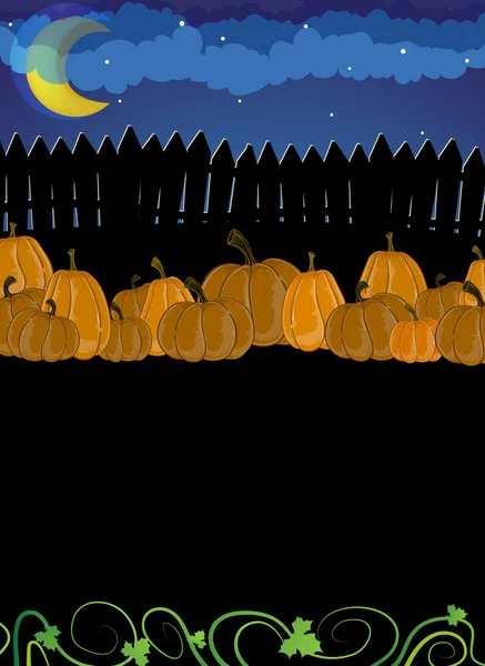 Pile de citrouilles — Image vectorielle
