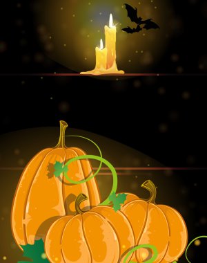 kabaklar ve yanan mumlar