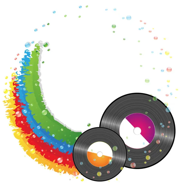 Vinyl records — Stock Vector