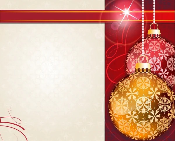 レトロなスタイルのクリスマスの装飾 — ストックベクタ
