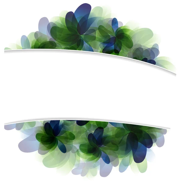 Зелено-блакитні квіти — стоковий вектор