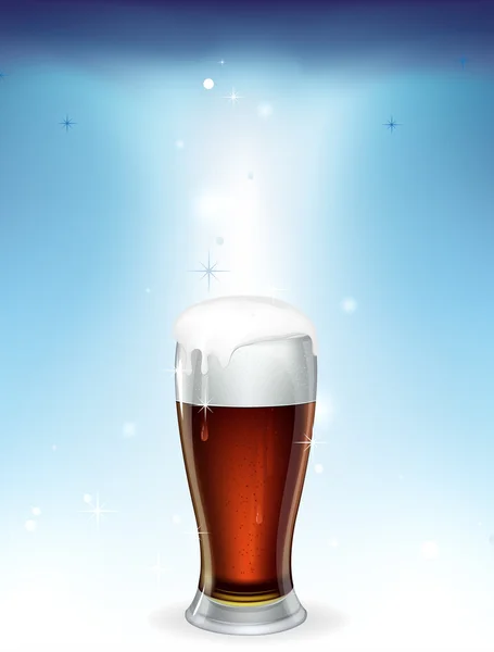 Bicchiere di birra — Vettoriale Stock