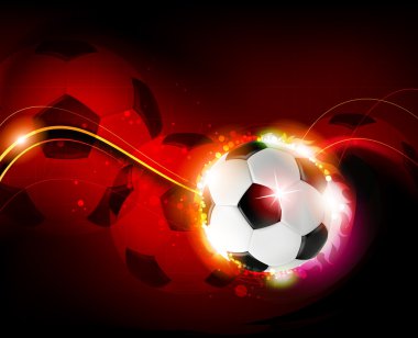 Top kırmızı zemin üzerine yazma