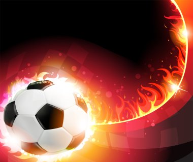 yanan futbol topu