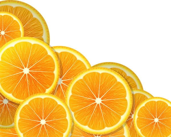 Fette di arancia — Vettoriale Stock