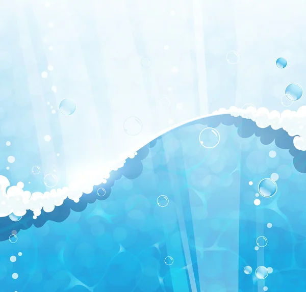 Blauer Wasserhintergrund — Stockvektor