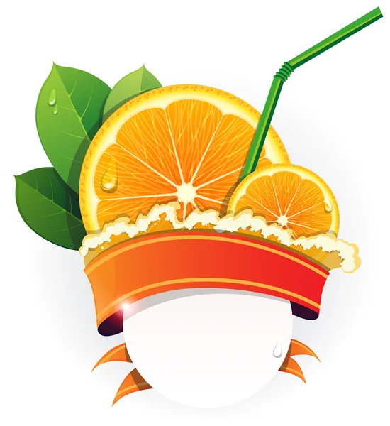 Tranches d'orange juteuses — Image vectorielle