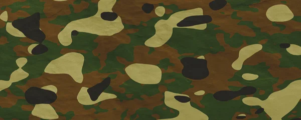 Askeri Dokusunu Kamufle Ordu Yeşil Siyah Kahverengi Desenli Kumaş — Stok fotoğraf