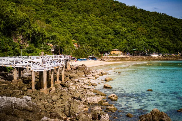 Sangwan Beach Larn Island Koh Larn Beautiful Sea Chonburi Thailand — Foto de Stock