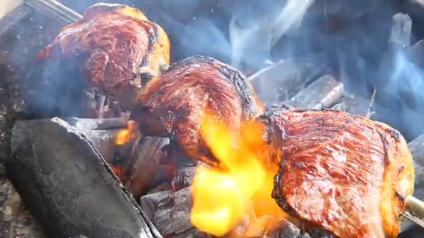 烤肉 — 图库视频影像