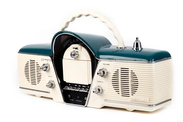 Old Vintage Radio Objects Photographed White Background — Stock Photo, Image