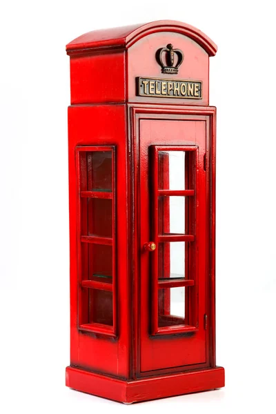 English Phone Booth Miniature — стоковое фото