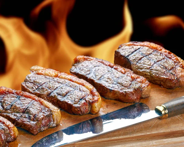 Picanha Grelhada Tradicional Corte Brasileiro — Fotografia de Stock