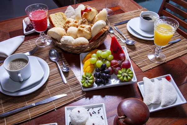 Завтрак Отеле — стоковое фото