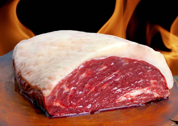 Brasiliansk Picanha Råa Köttprodukter — Stockfoto