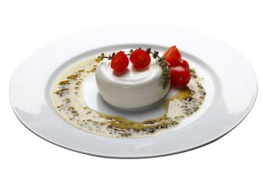 İtalyan Burrata mozzarella peyniri 