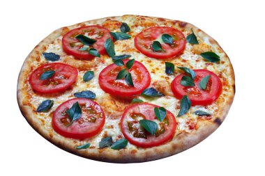 Pizza margherita yemek mutfağı.