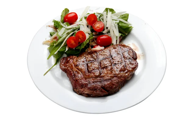 Steak Salat Küche — Stockfoto
