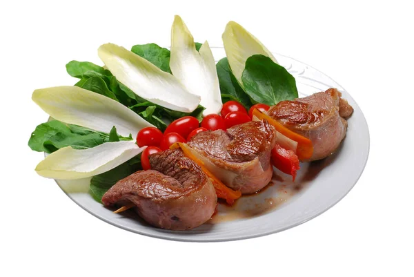 Picanha Salátový Pokrm — Stock fotografie