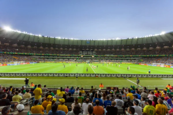 Defocused background of soccer or football stadium