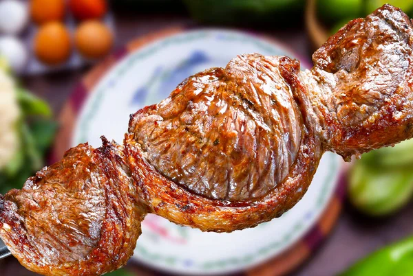 Picanha, traditional Brazilian barbecue food