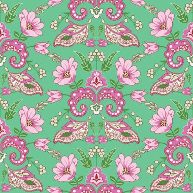 Kumaş, kumaş tasarımı, kapaklar, kapaklar, imalat, duvar kağıtları, baskı, hediye paketi ve moda için klasik folklorsuz desen tasarımı.