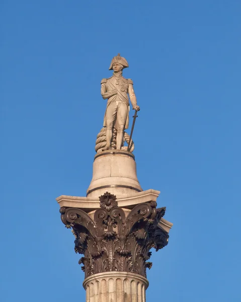 Kolumna Nelsona na Trafalgar Square, Londyn — Zdjęcie stockowe