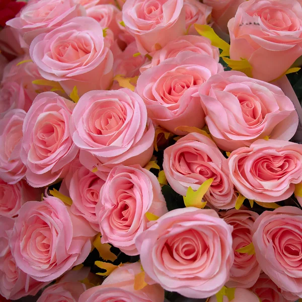 Colorful fake roses closeup — Stock Photo, Image