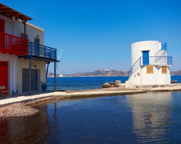 Fisherman's house and private lighthouse — Stock Photo, Image