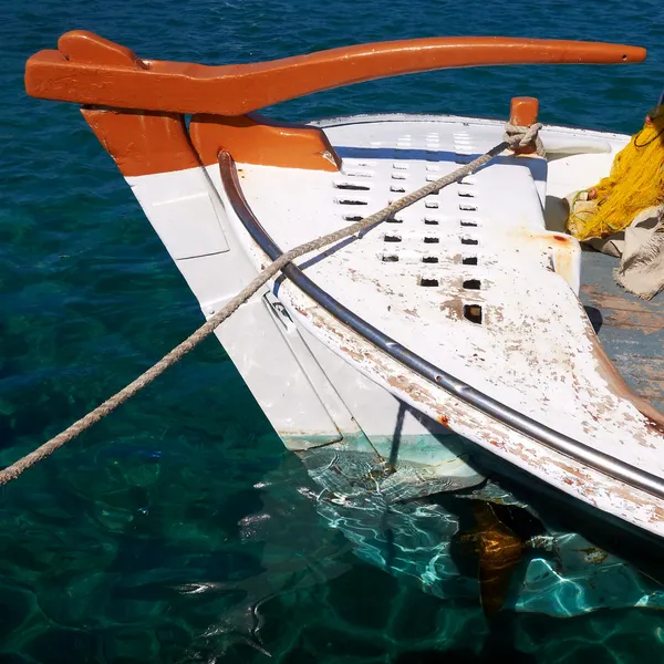 Traditional Greek fishing boat detail — Stock Photo, Image