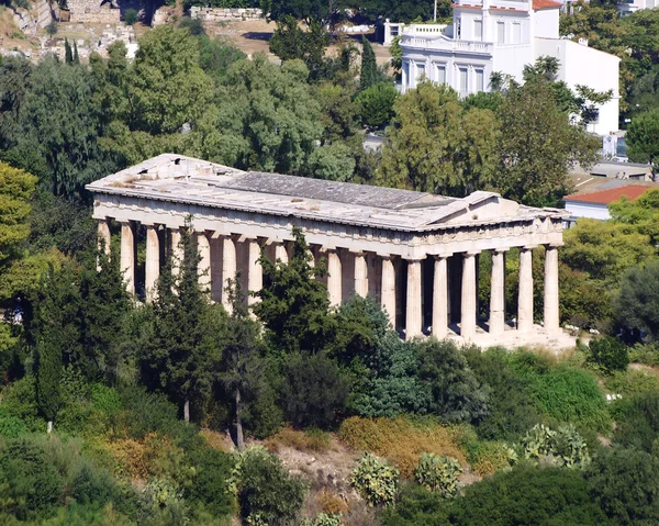 Temple of Hephaestus, view from Acropolis — Stock Photo, Image