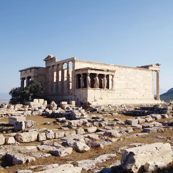 Strany Erechtheia starověkého řeckého chrámu — Stock fotografie