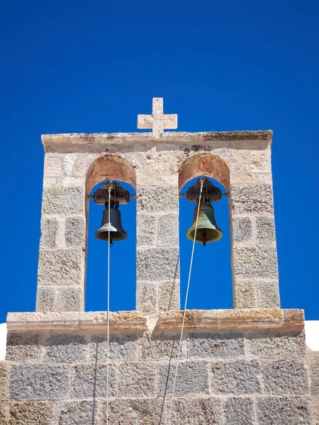 Campanile di una chiesa greca — Foto Stock