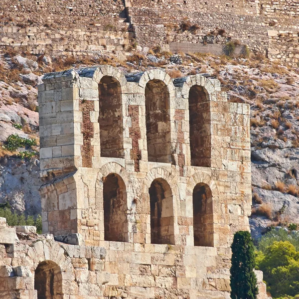 Καμάρες του Ηρώδειο αρχαίο θέατρο, η Ακρόπολη της Αθήνας — Φωτογραφία Αρχείου