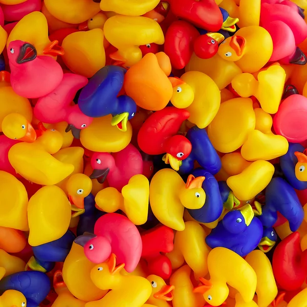 Patos de juguete de goma — Foto de Stock