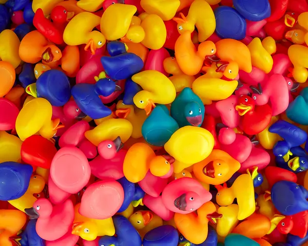 Patos de juguete de goma — Foto de Stock