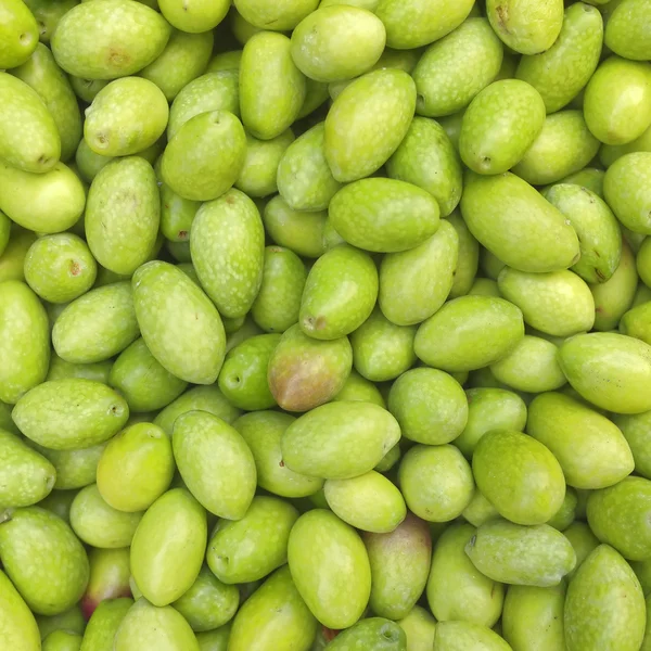 Olive verdi fresche primo piano — Foto Stock