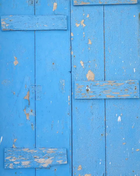 Oude blauwe deur detail — Stockfoto