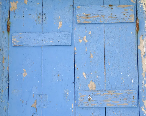 Vecchio dettaglio porta blu — Foto Stock