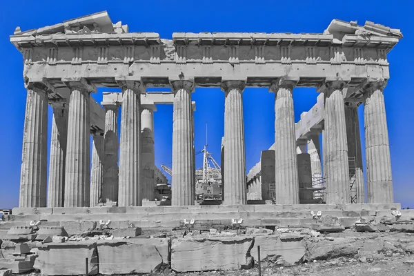 Partenon, starożytnej świątyni greckiej, Ateny, Grecja — Zdjęcie stockowe