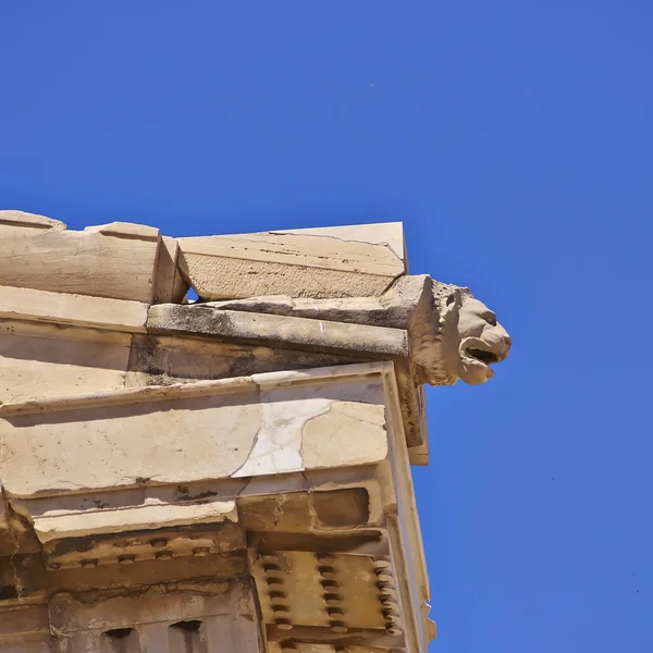 Παρθενώνα, λεπτομέρεια του αρχαίου Ελληνικού ναού — Φωτογραφία Αρχείου